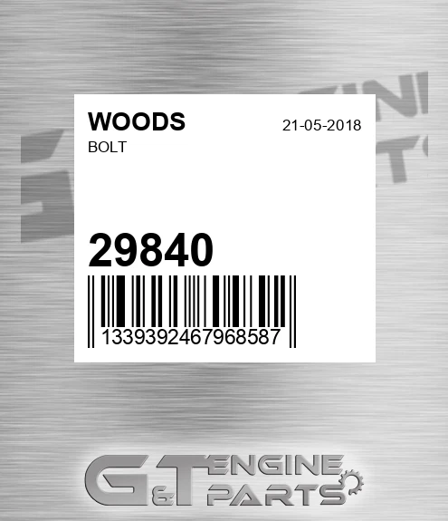 29840 WOODS Bolt