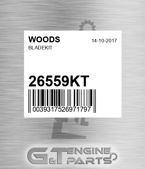 26559KT WOODS Bladekit