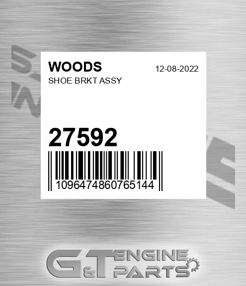 27592 WOODS Shoe Brkt Assy