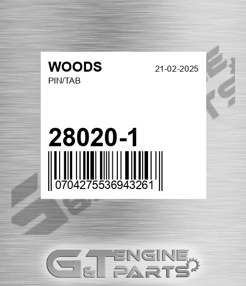 28020-1 Pin/tab