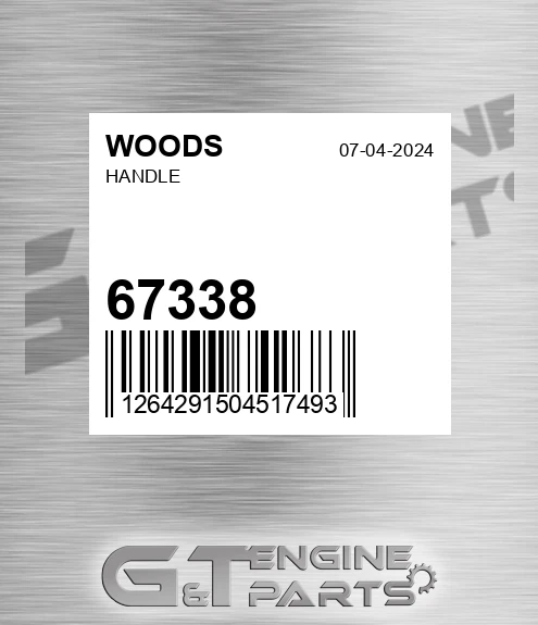 67338 WOODS Handle