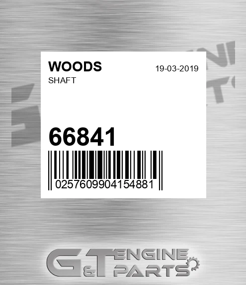66841 WOODS Shaft