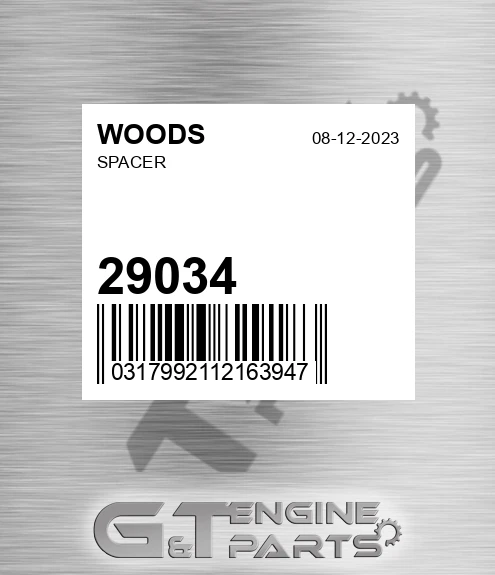 29034 WOODS Spacer