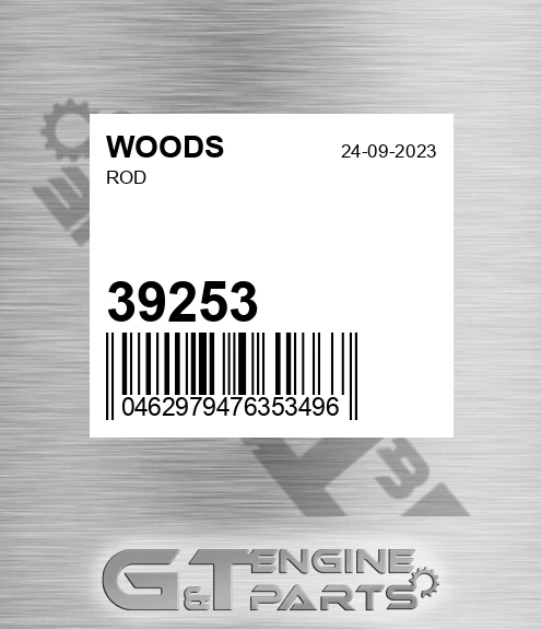 39253 WOODS Rod