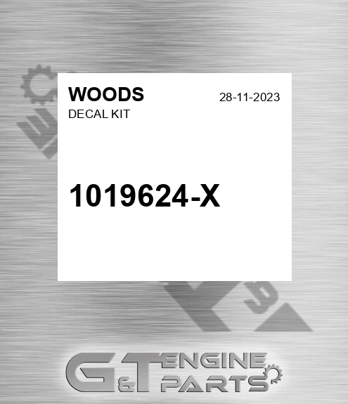 1019624-X Decal Kit