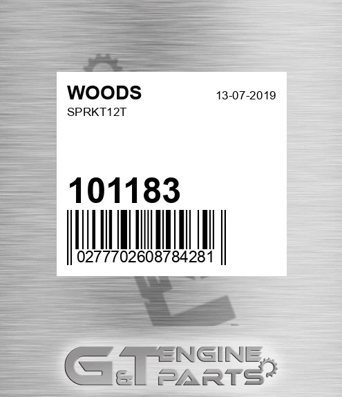 101183 Sprkt12t