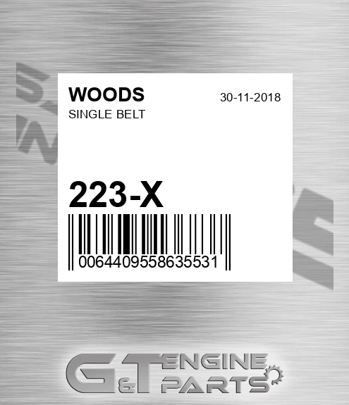 223-X Single Belt