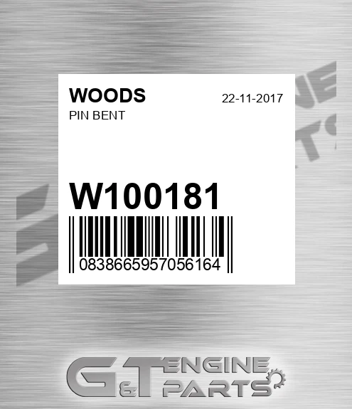 W100181 Pin Bent