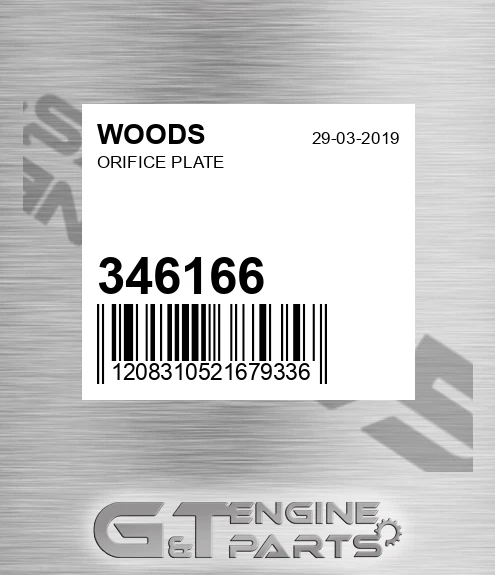 346166 Orifice Plate