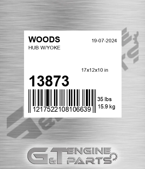 13873 Hub W/yoke