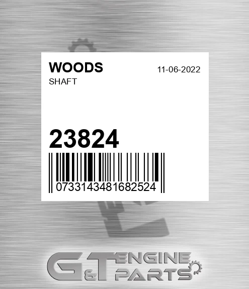 23824 WOODS Shaft