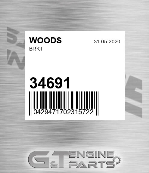 34691 Brkt for WOODS