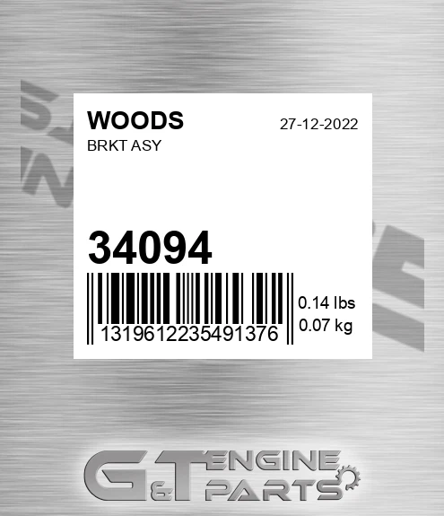 34094 WOODS Brkt Asy