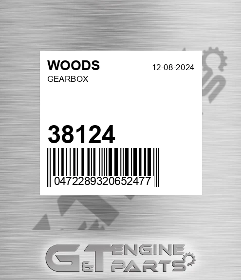38124 WOODS Gearbox