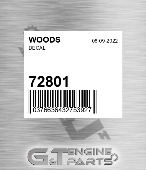 72801 Decal