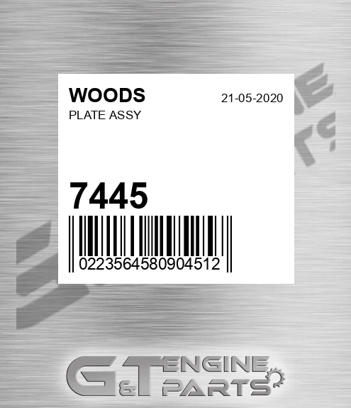 7445 Plate Assy