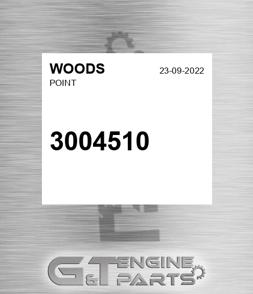 3004510 Point for WOODS