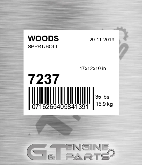 7237 Spprt/bolt