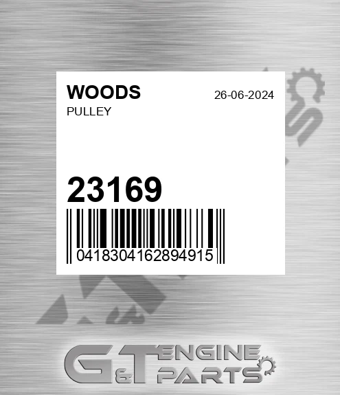 23169 WOODS Pulley