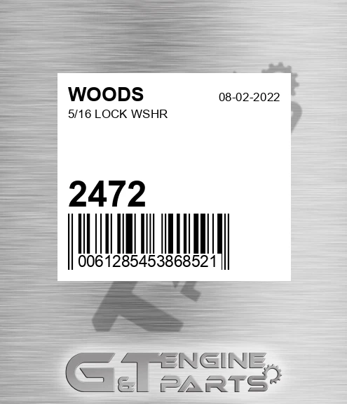 2472 5/16 Lock Wshr