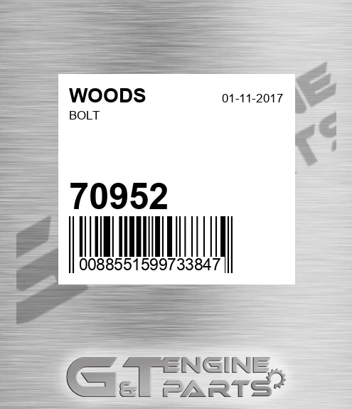 70952 Bolt
