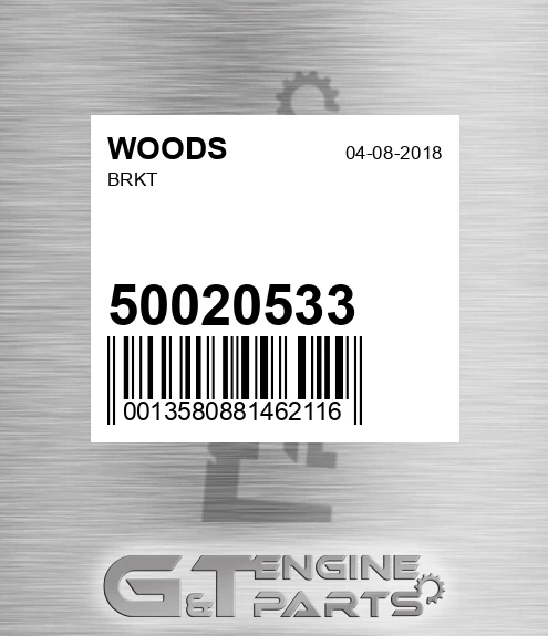 50020533 WOODS Brkt