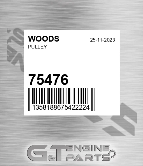 75476 WOODS Pulley