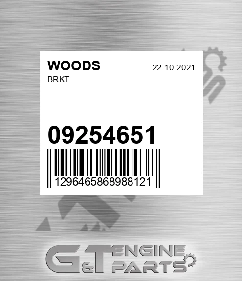 09254651 Brkt for WOODS