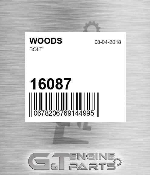 16087 Bolt