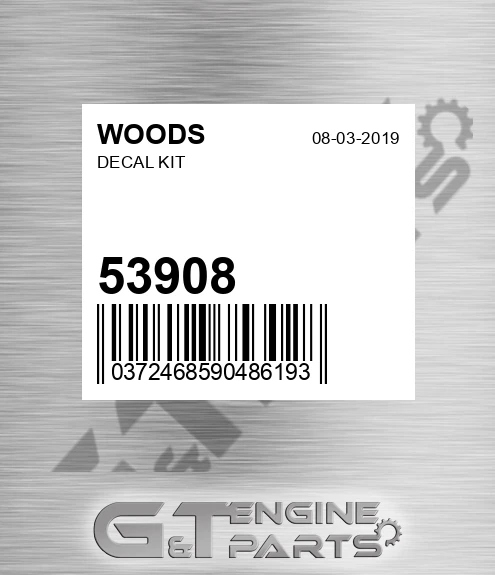 53908 WOODS Decal Kit