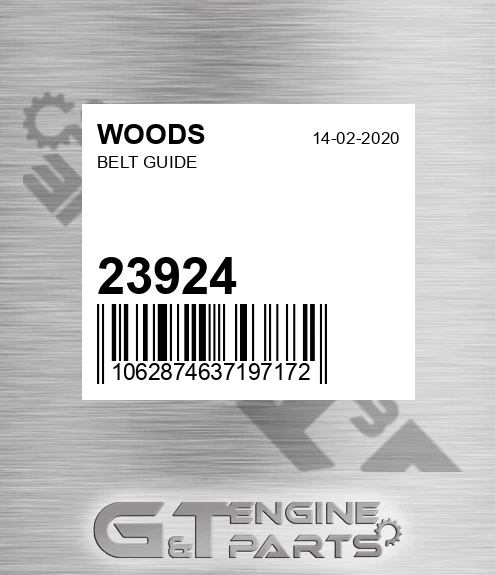 23924 WOODS Belt Guide