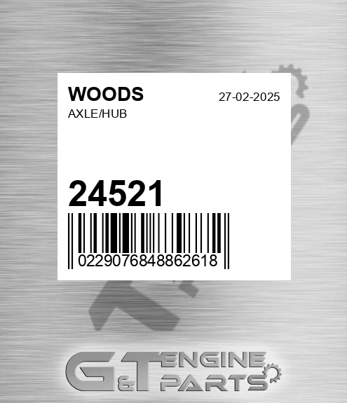 24521 WOODS Axle/hub