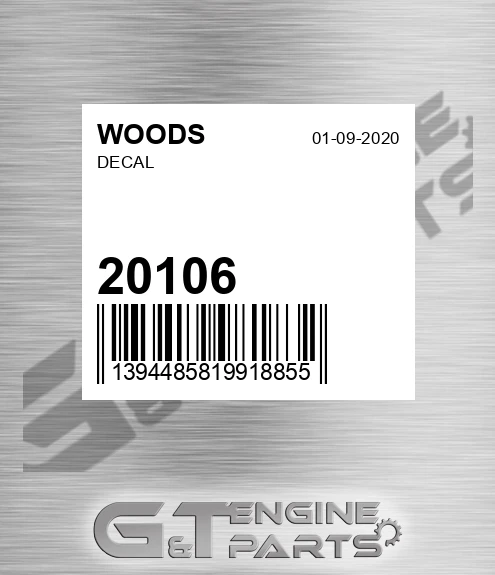 20106 Decal for WOODS