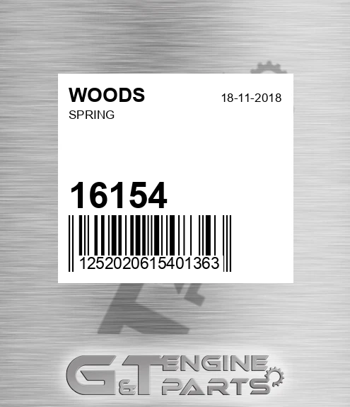 16154 Spring for WOODS