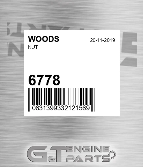 6778 Nut for WOODS
