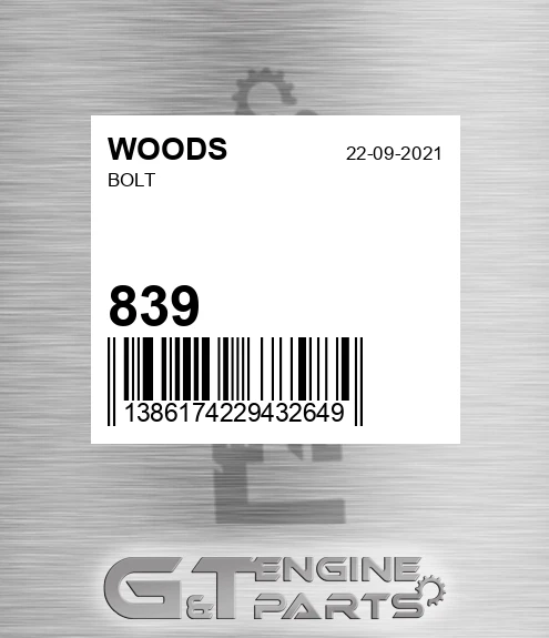 839 Bolt