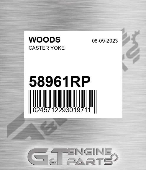 58961RP WOODS Caster Yoke