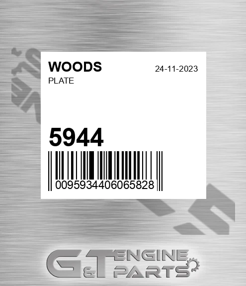 5944 Plate for WOODS
