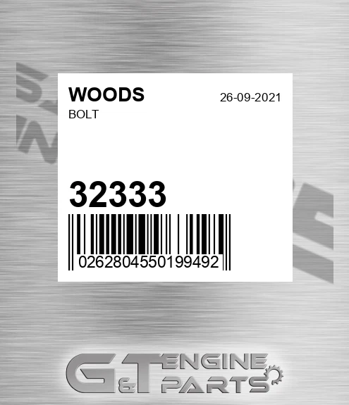 32333 Bolt