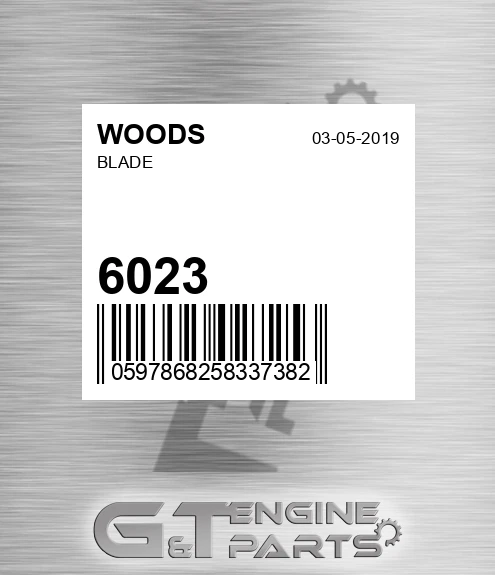 6023 Blade for WOODS