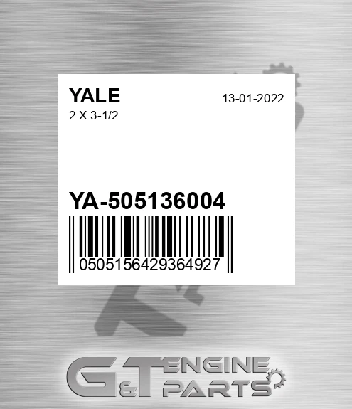 YA-505136004 2 X 3-1/2