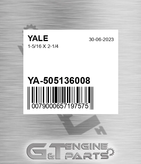YA-505136008 1-5/16 X 2-1/4