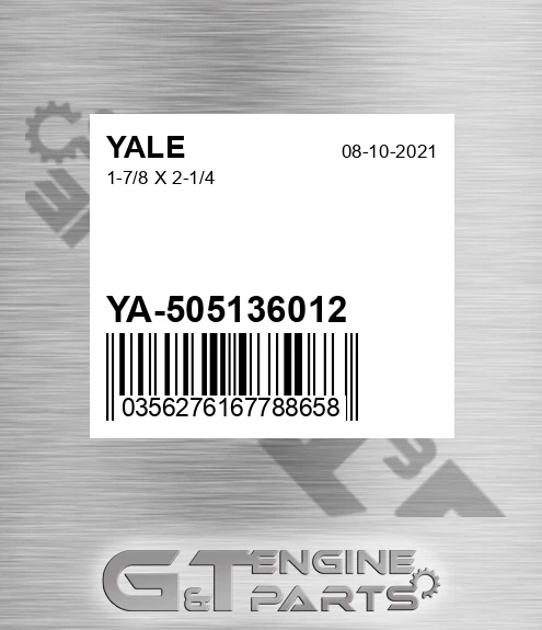 YA-505136012 1-7/8 X 2-1/4