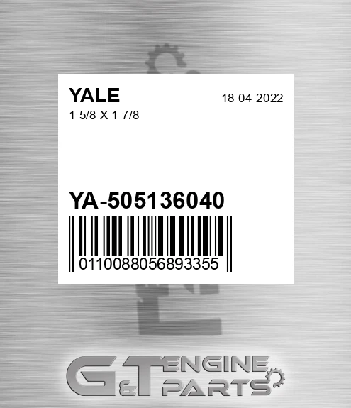 YA-505136040 1-5/8 X 1-7/8