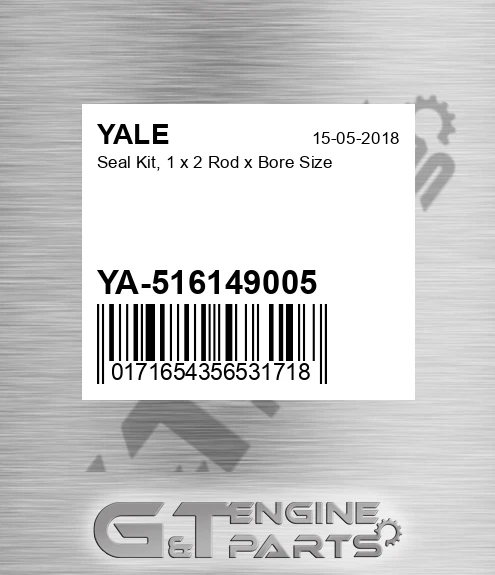 YA-516149005 Seal Kit, 1 X 2 Rod X Bore Size