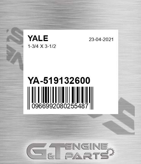 YA-519132600 1-3/4 X 3-1/2