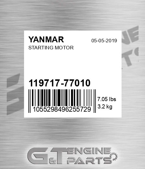 119717-77010 Starting Motor