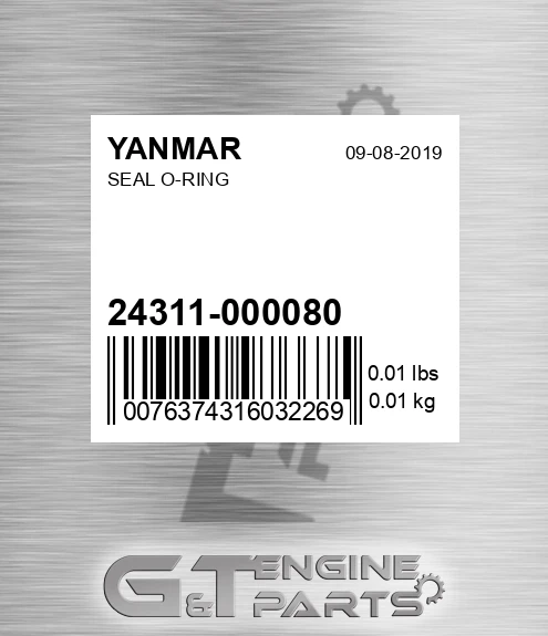 24311-000080 Seal O-ring