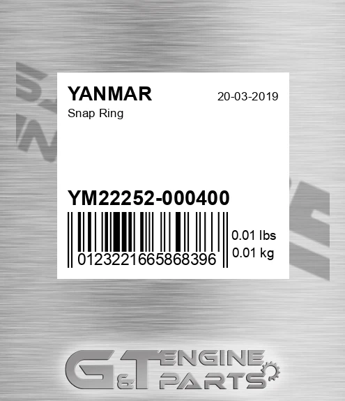 YM22252-000400 Snap Ring