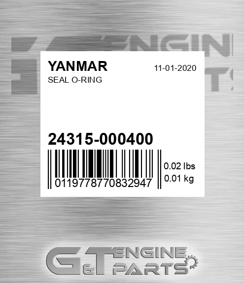 24315-000400 Seal O-ring